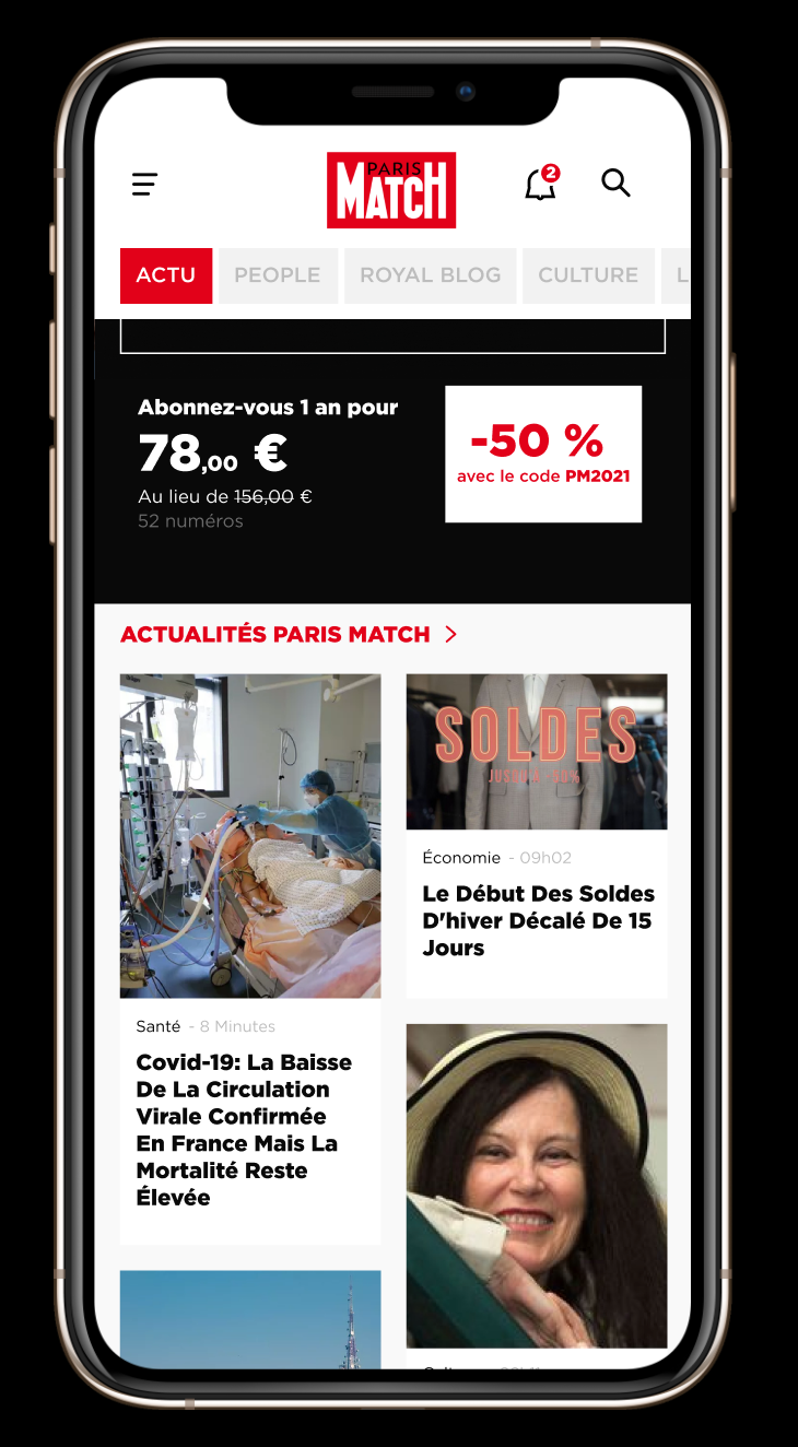 Paris Match App — Actualités